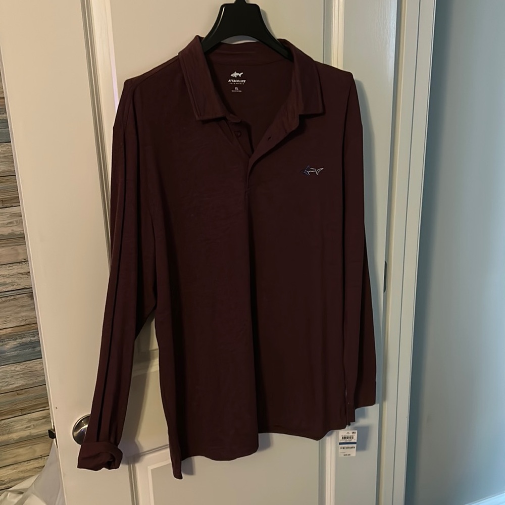 NWT men’s long sleeve polo (XL)